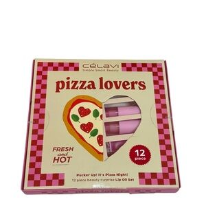 Célavi Pizza Lovers Lip Oil Set - Pink